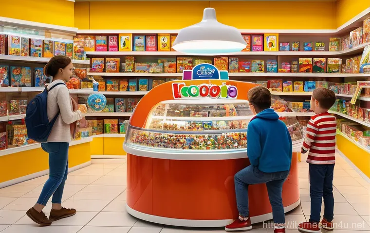 터닝메카드 팬덤 규모 분석 - **Prompt 1: The Mecardimal Craze in an Italian Toy Store (2018)**
    "A vibrant scene inside a busy...
