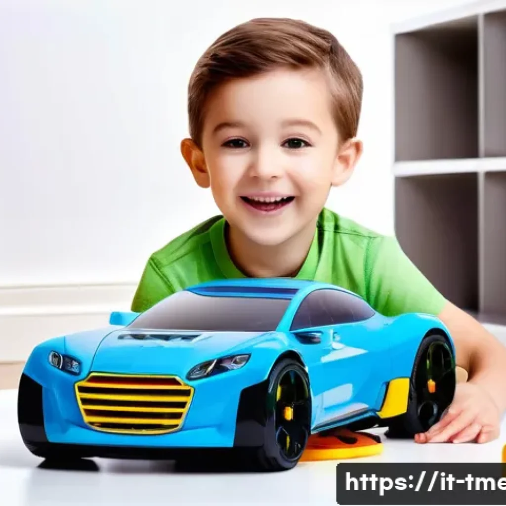 터닝메카드 트렌드 변화와 발전 - A highly detailed scene showcasing an advanced Turning Mecard transforming toy in mid-transformation...